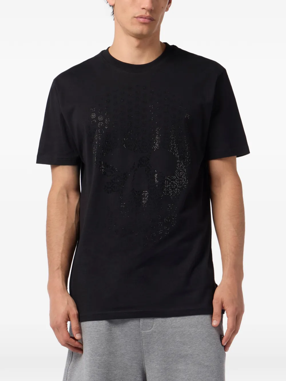 Philipp Plein T-shirt met ronde hals Zwart