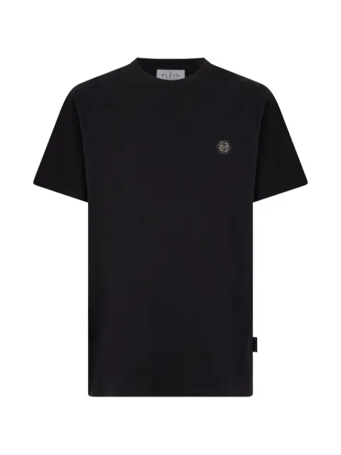 Philipp Plein monogram-embroidered T-shirt