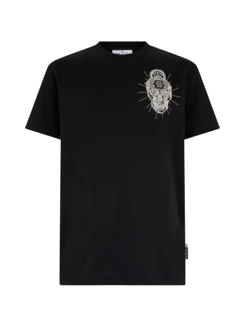 Philipp Plein round-neck skull-embroidery T-shirt