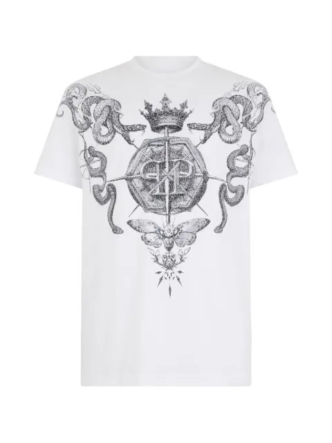 Philipp Plein crew-neck tattoo-print T-shirt