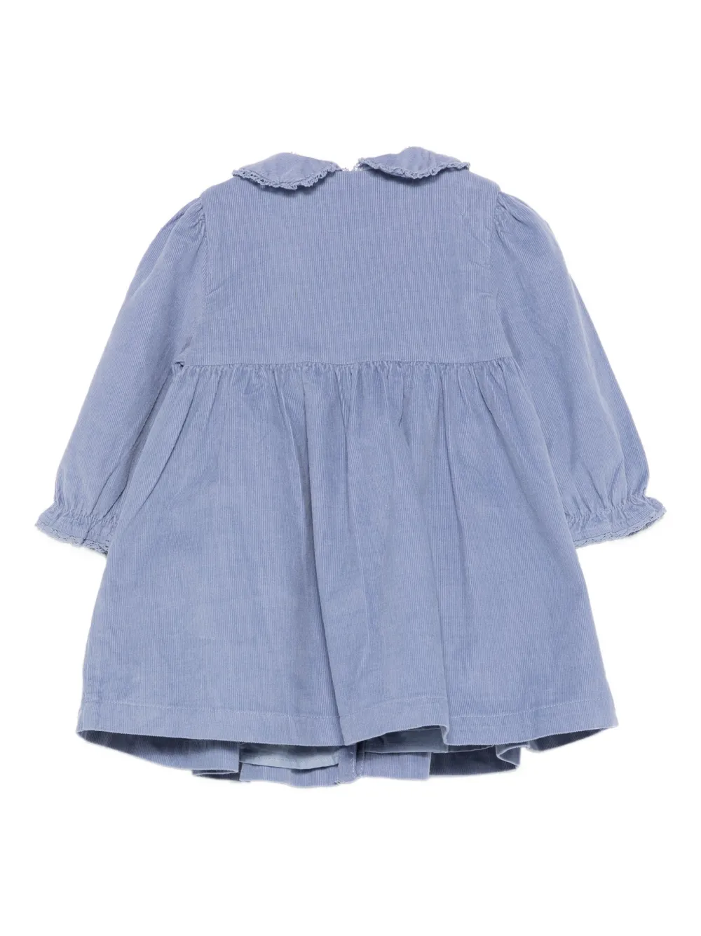 Tartine Et Chocolat embroidered-floral collared dress - Blauw