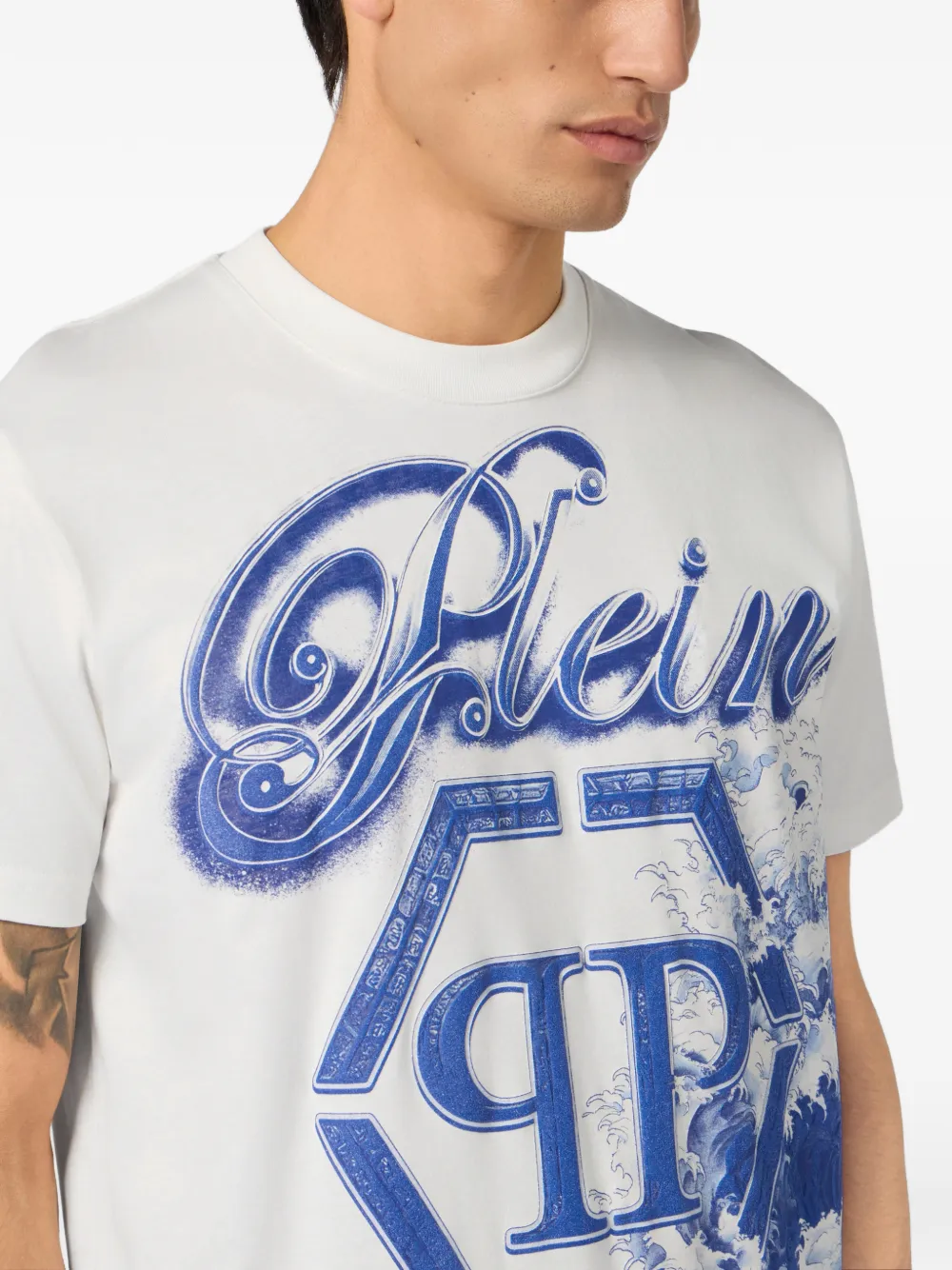 Philipp Plein T-shirt met ronde hals Wit