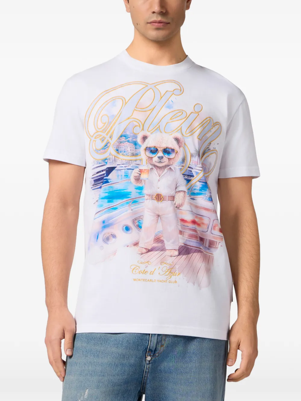 Philipp Plein T-shirt met ronde hals Wit