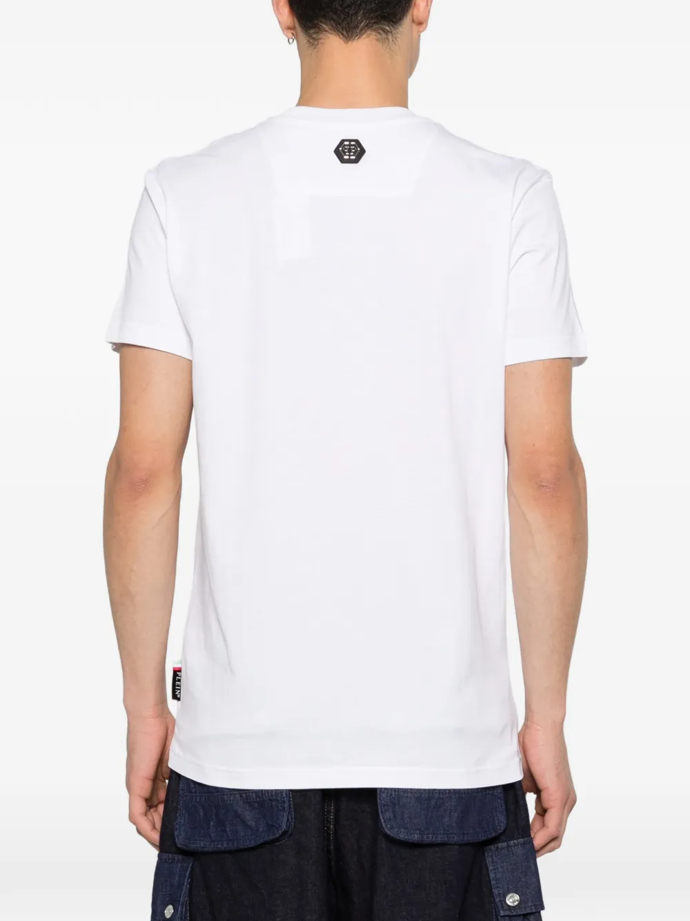 Philipp Plein T-shirt met ronde hals en print Wit