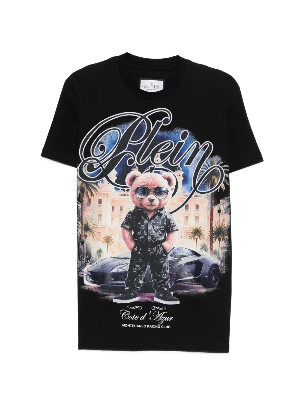 Philipp Plein teddy-print T-shirt - Schwarz