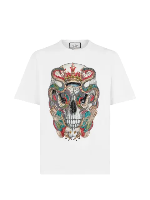 Philipp Plein round-neck skull-graphic T-shirt