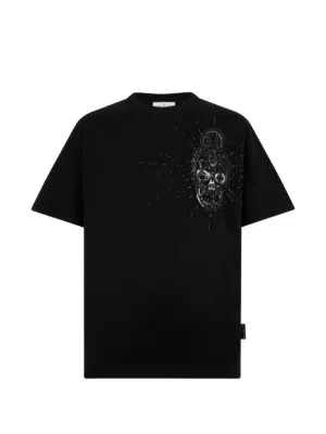 Philipp Plein Rhinestones Monogram T-shirt | Black | FARFETCH RO