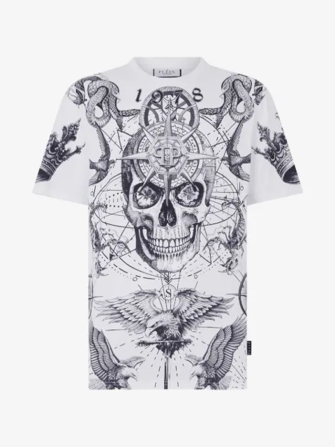 Philipp Plein round-neck skull-print T-shirt