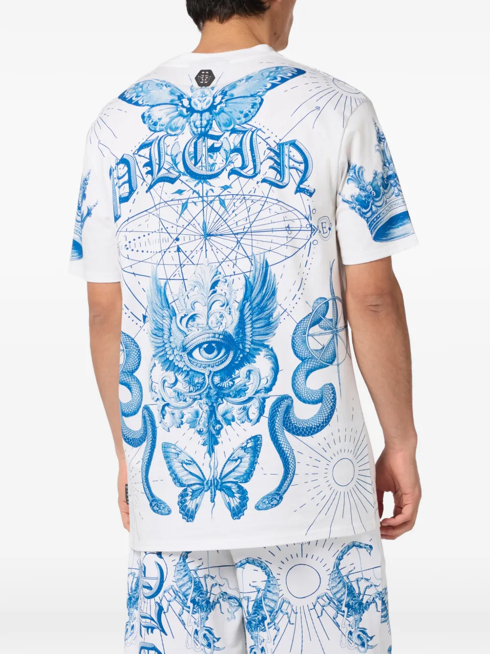 Philipp Plein T-shirt met ronde hals Wit