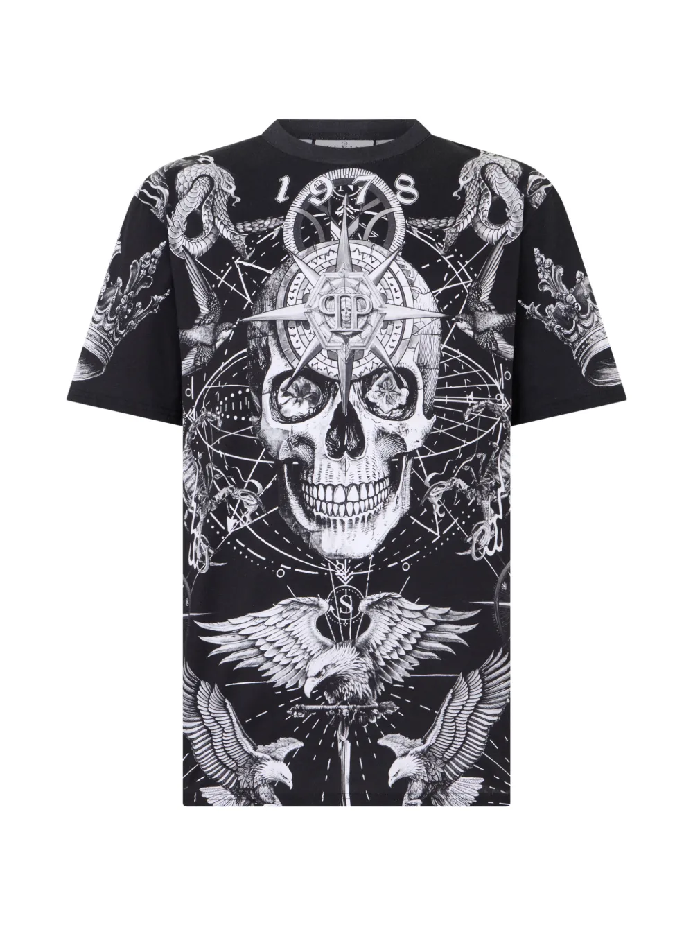 Philipp Plein round-neck printed T-shirt - Nero