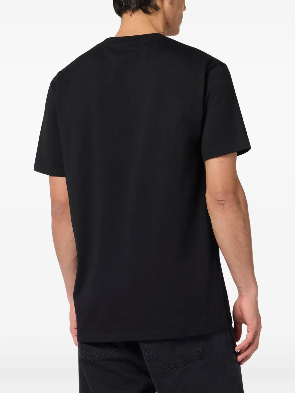 Philipp Plein T-shirt met ronde hals en doodskop Zwart