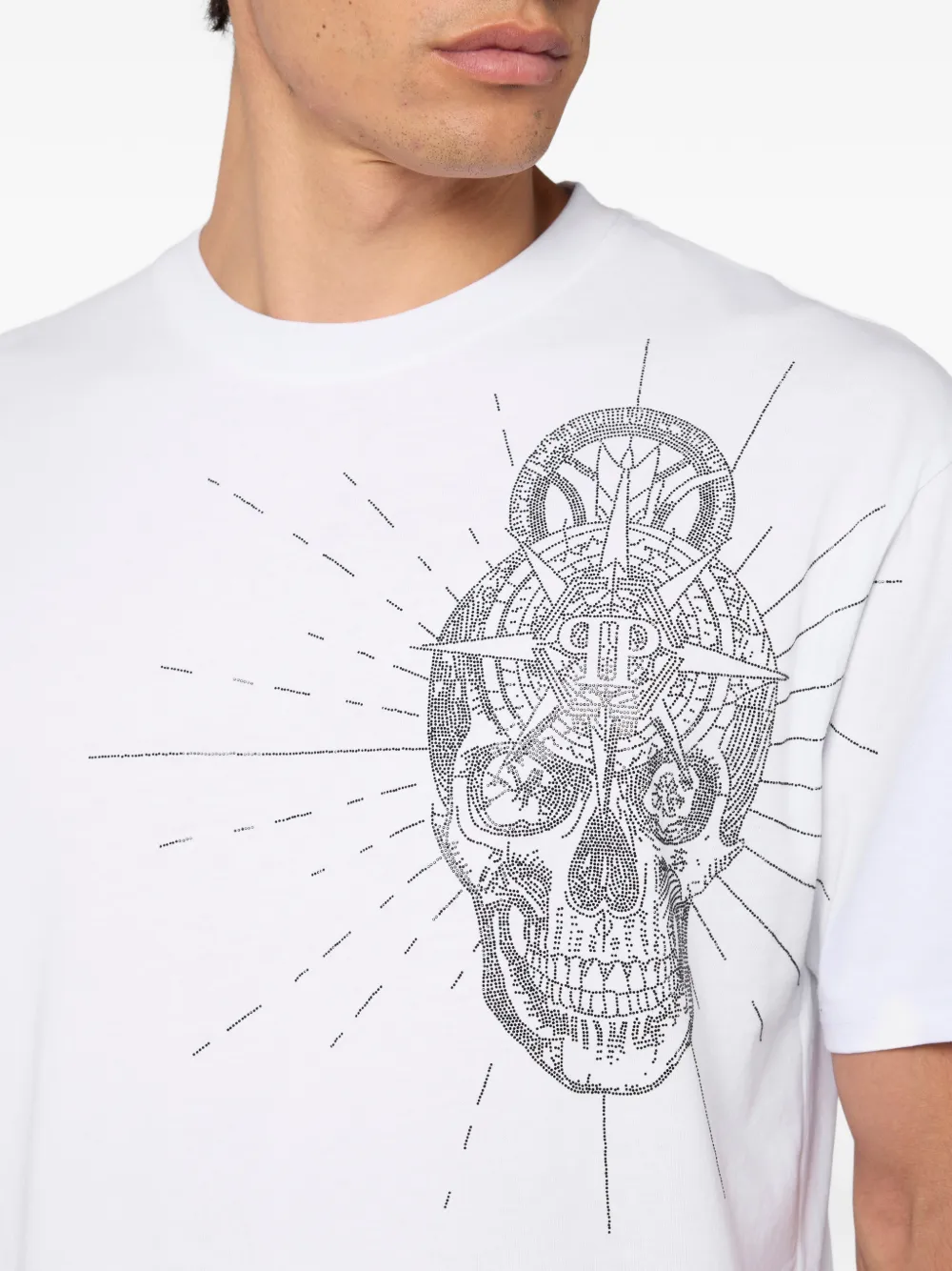 Philipp Plein T-shirt met ronde hals Wit