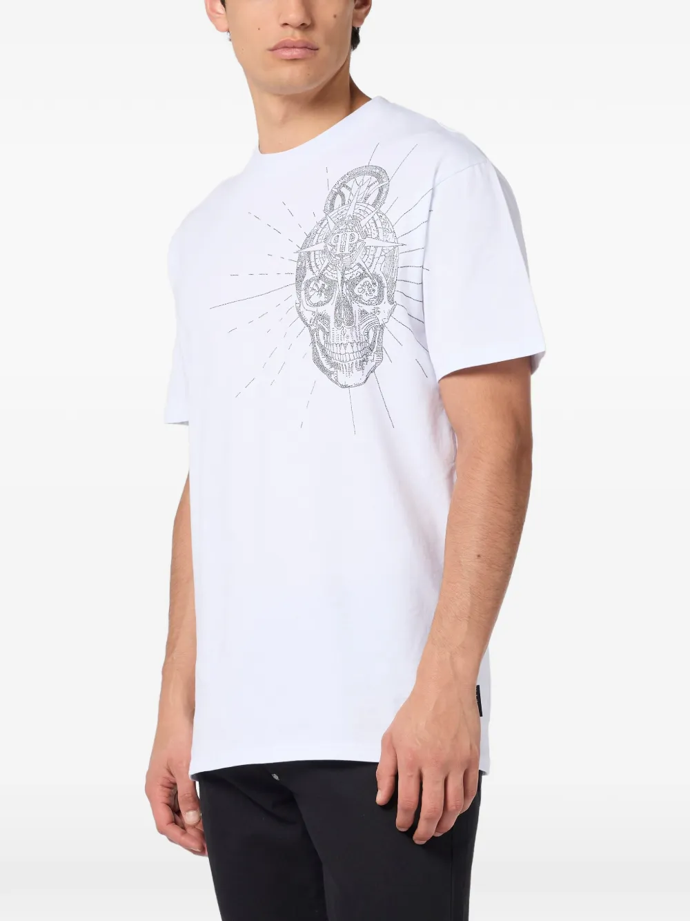 Philipp Plein T-shirt met ronde hals Wit