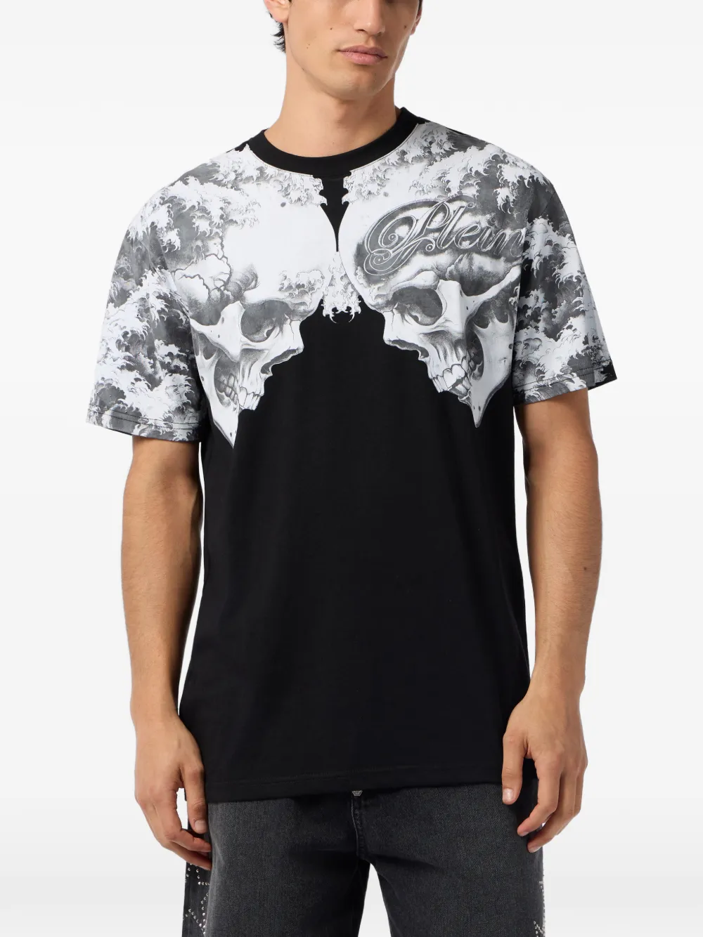 Philipp Plein スカルプリント Tシャツ | ブラック | FARFETCH JP