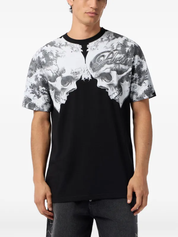 Philipp Plein スカルプリント Tシャツ | ブラック | FARFETCH JP