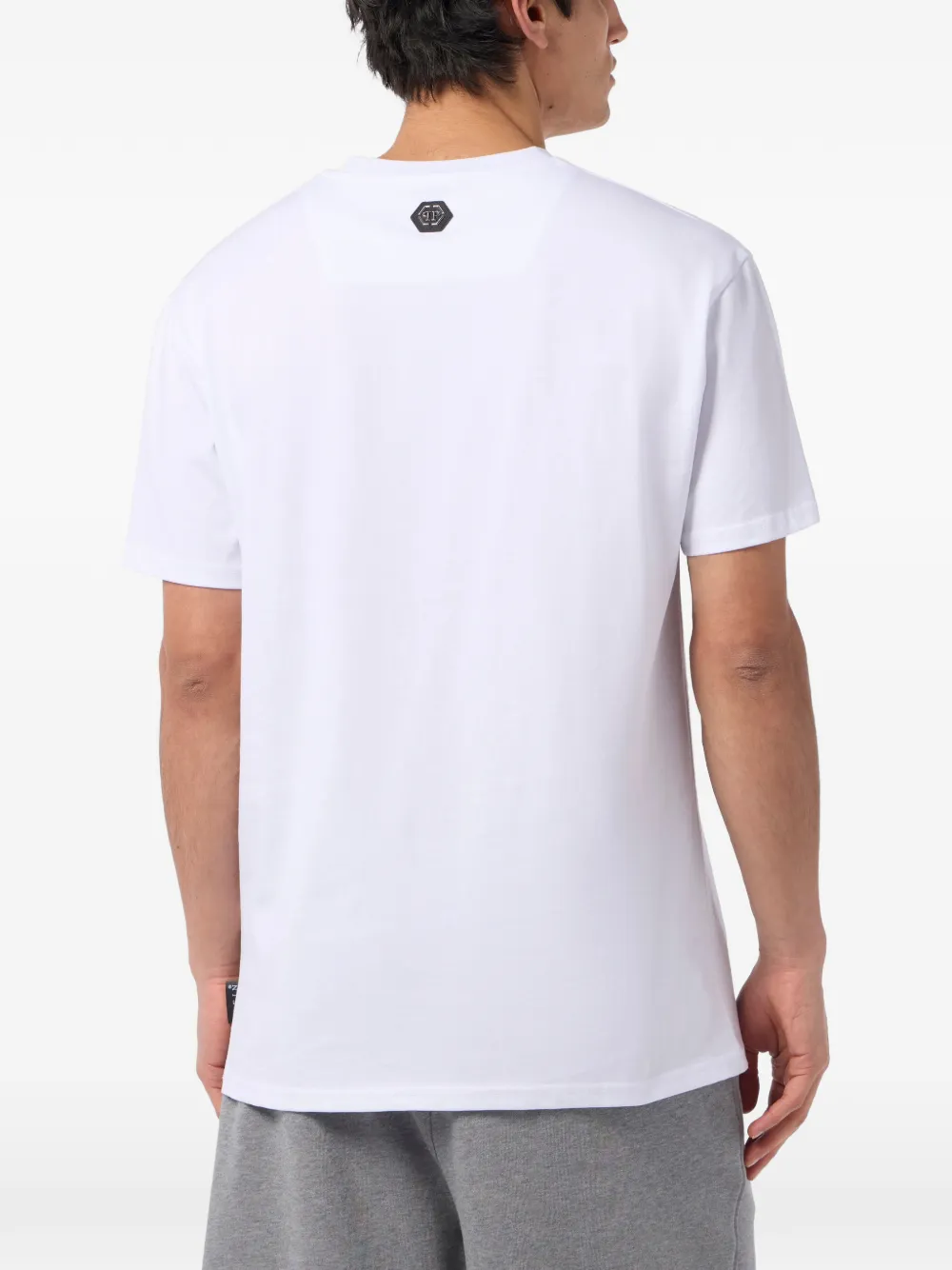 Philipp Plein T-shirt met doodskopprint Wit