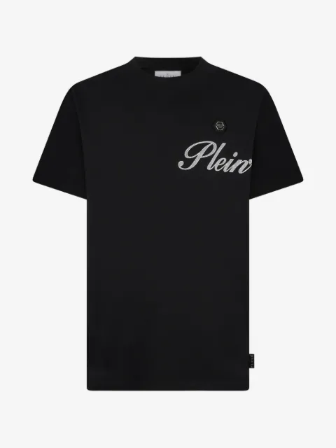Philipp Plein playera con logo y cuello redondo