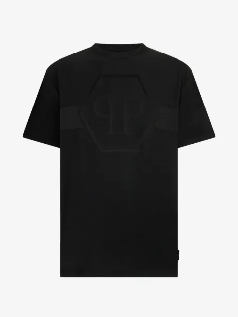 Philipp Plein t-shirt à col rond et motif d'hexagone