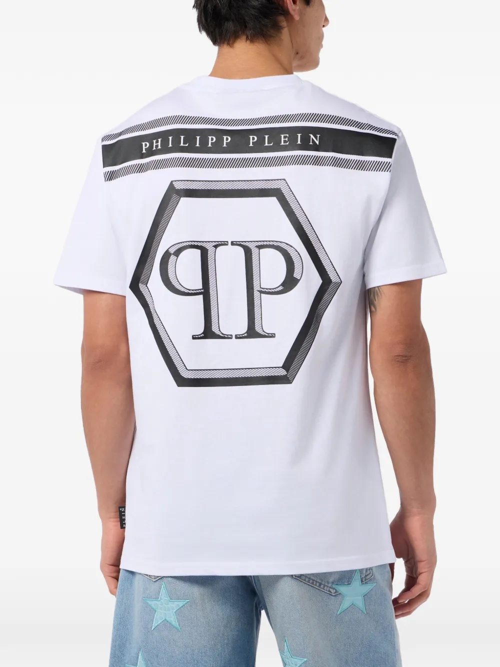 Philipp Plein T-shirt met ronde hals Wit