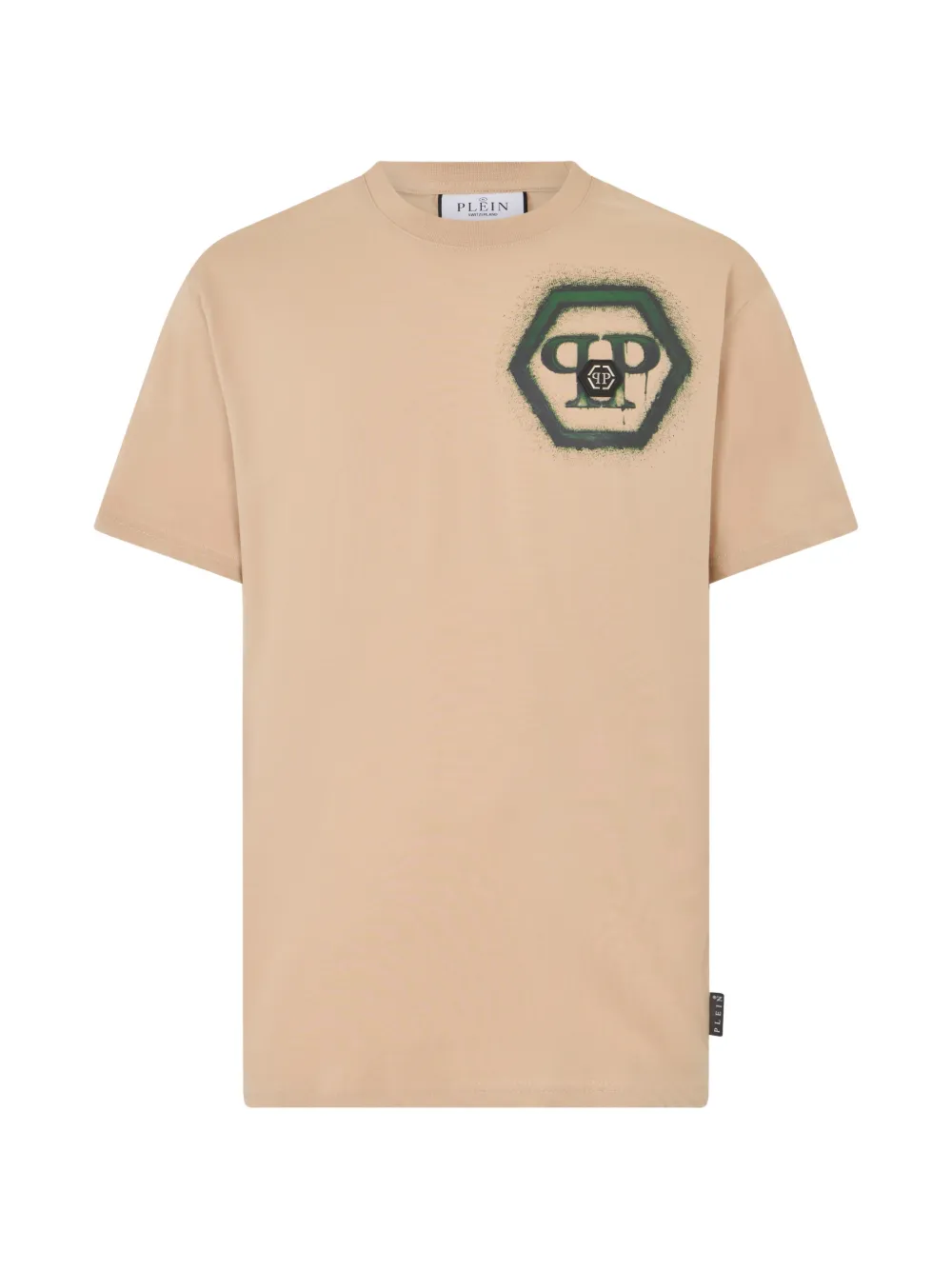 Philipp Plein hexagon crew-neck T-shirt - Nude