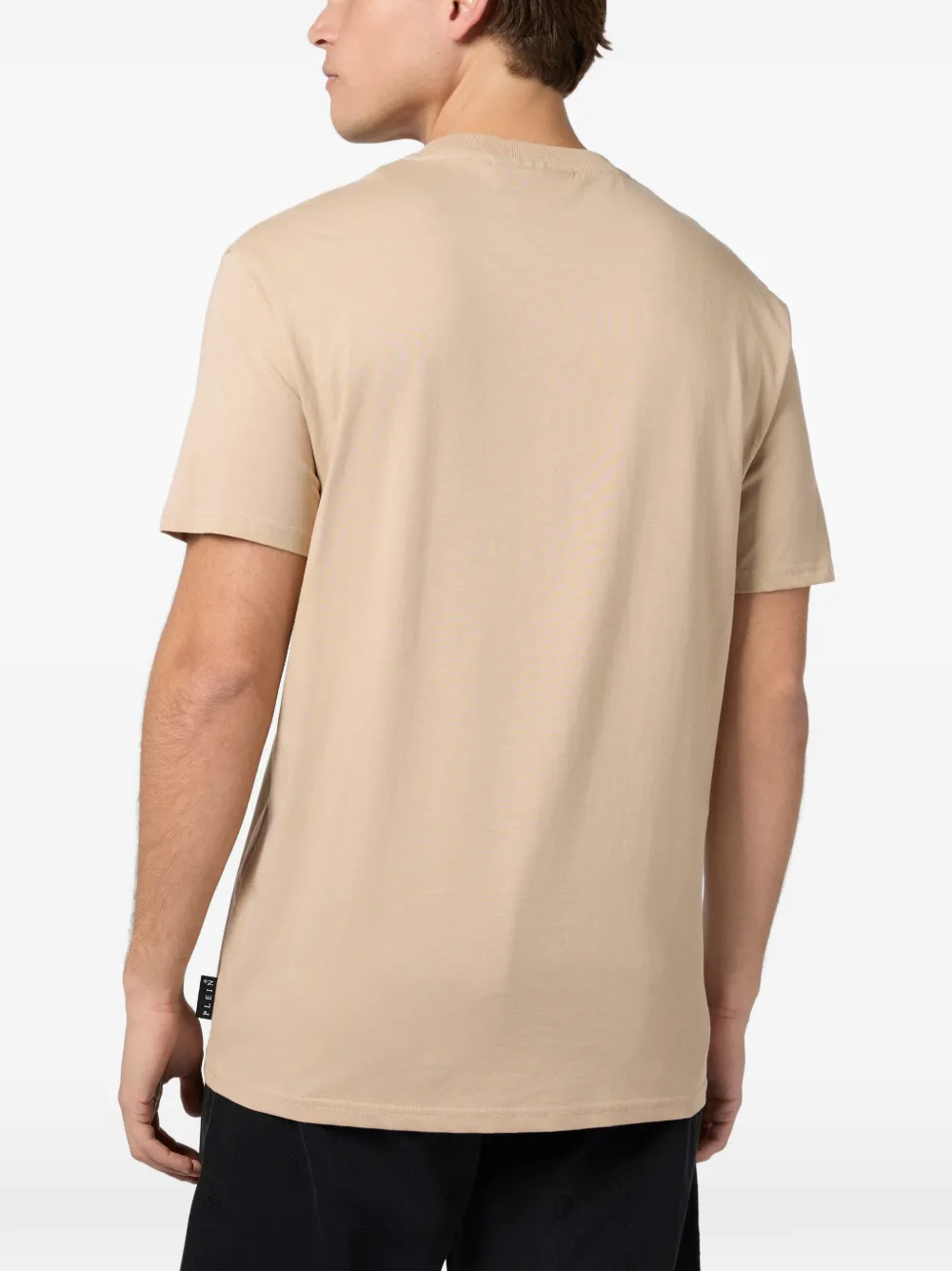 Philipp Plein Hexagon T-shirt met ronde hals Beige