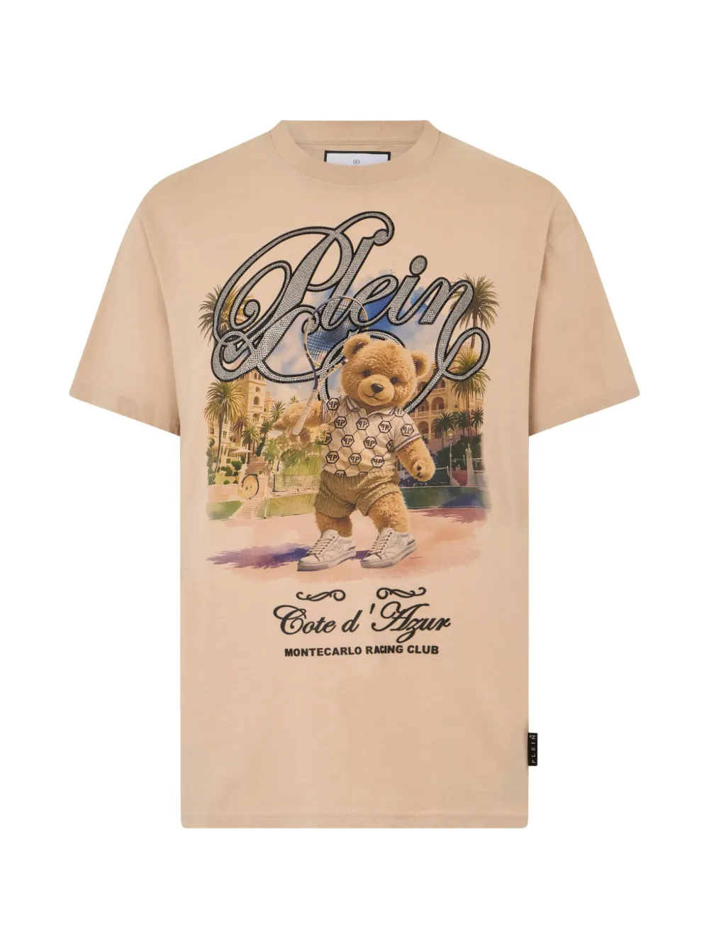 Philipp Plein teddy tennis round-neck T-shirt - Nude