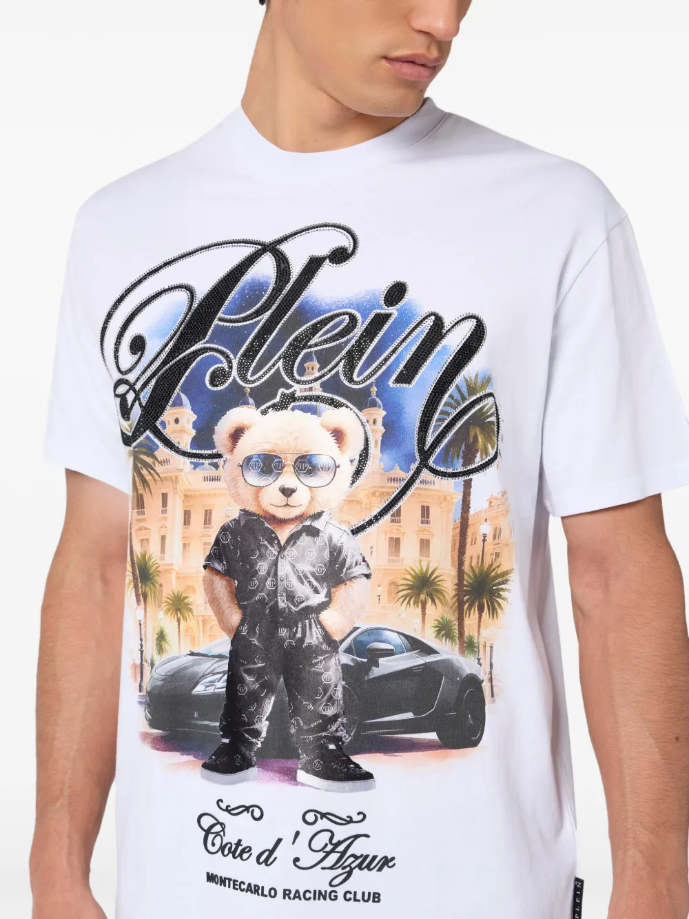 Philipp Plein T-shirt met grafische print Wit