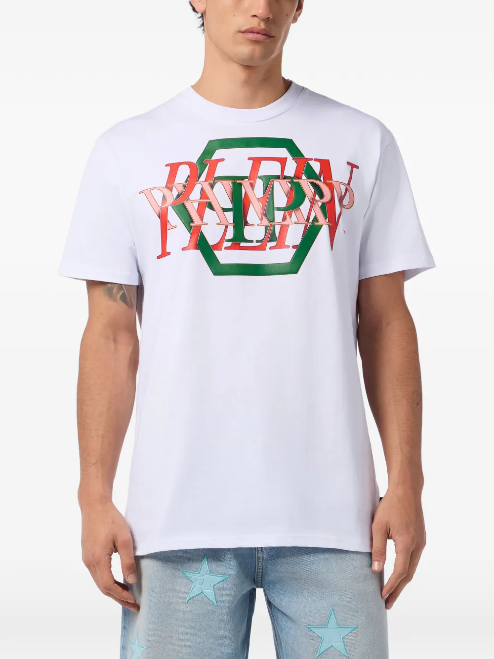 Philipp Plein T-shirt met logo Wit