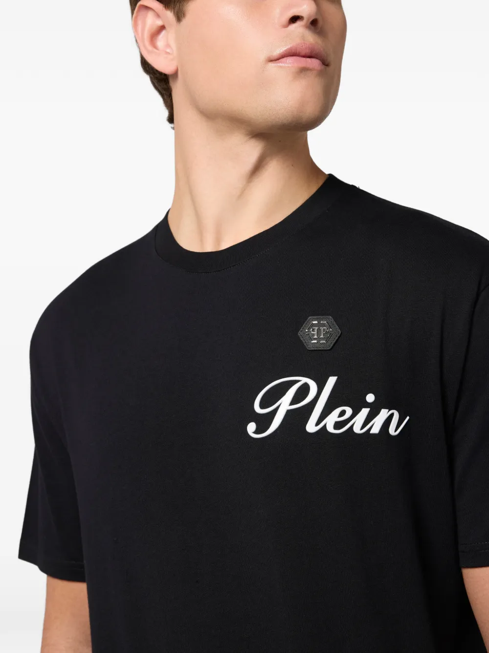 Philipp Plein T-shirt met ronde hals Zwart
