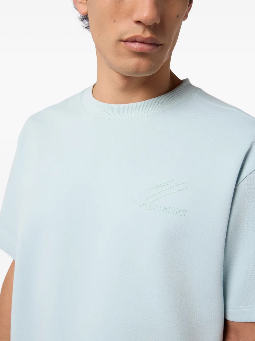 Plein Sport T-shirt met ronde hals Blauw