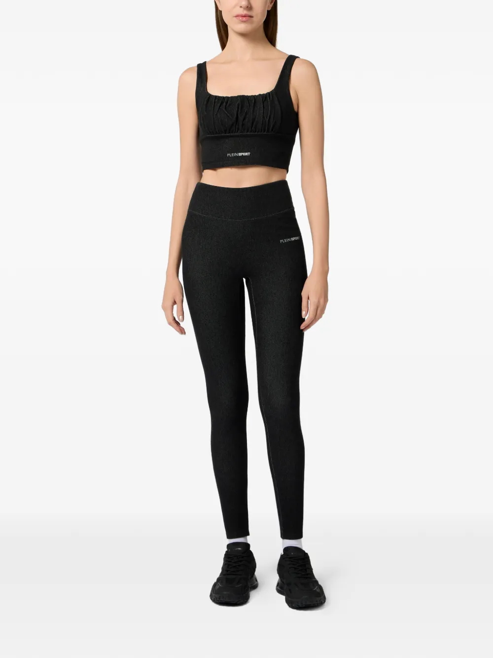 Plein Sport Cropped top Zwart