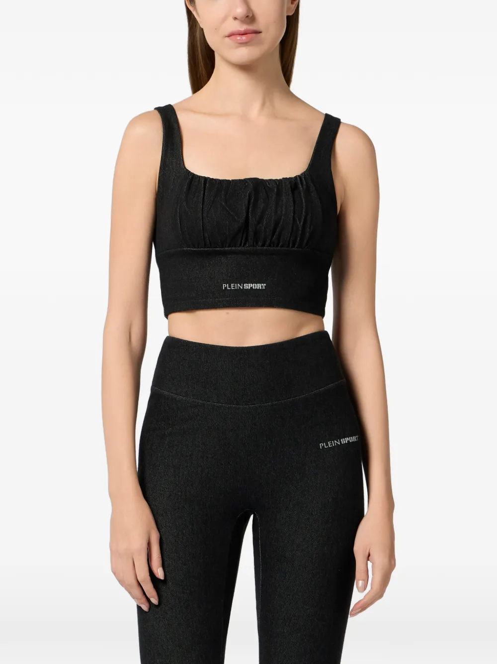Plein Sport Cropped top Zwart
