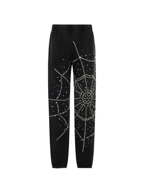 Philipp Plein joggers con motivo de telaraña