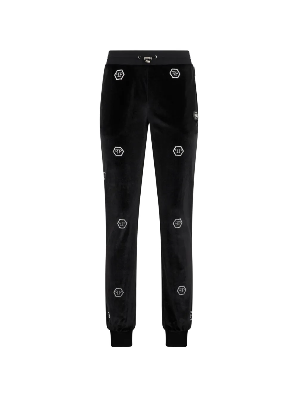 Philipp Plein monogram-embellished track pants - Nero