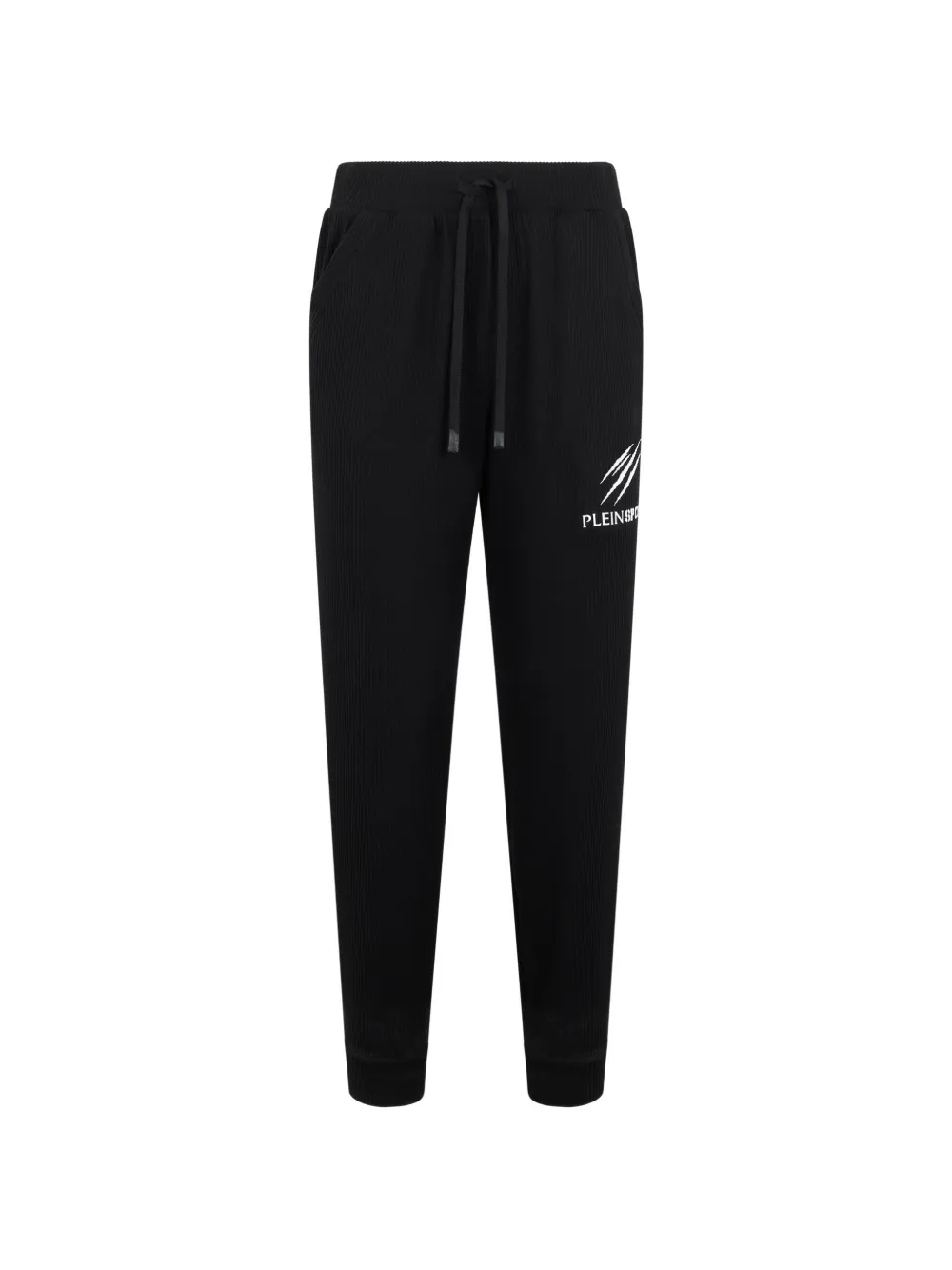 Plein Sport ribbed scratch joggers - Nero