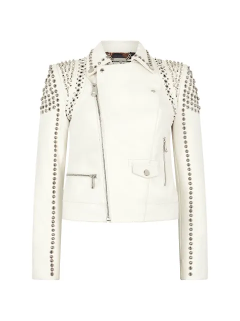 Philipp Plein chamarra de piel 