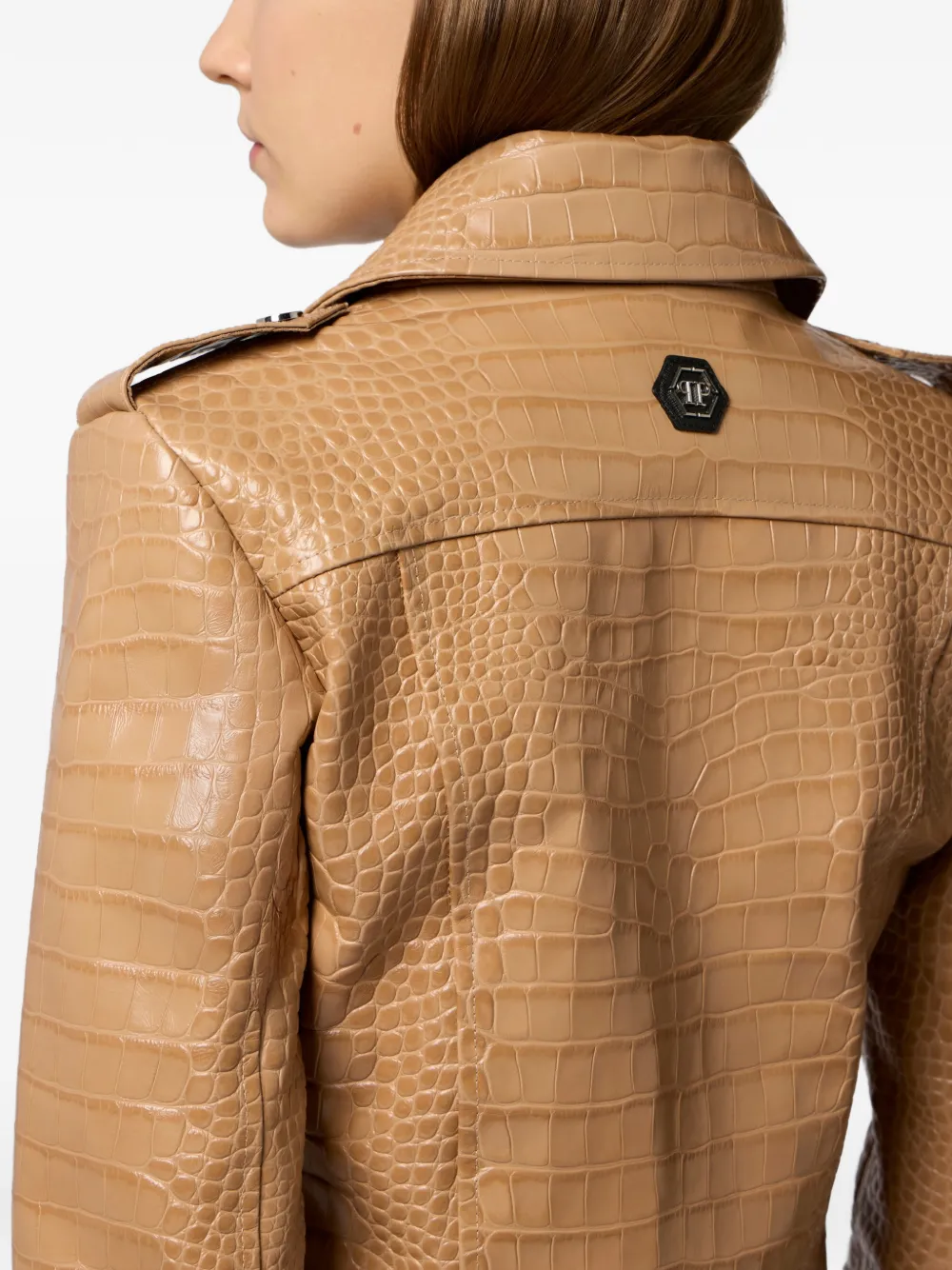 Philipp Plein Cocco bikerjack Beige
