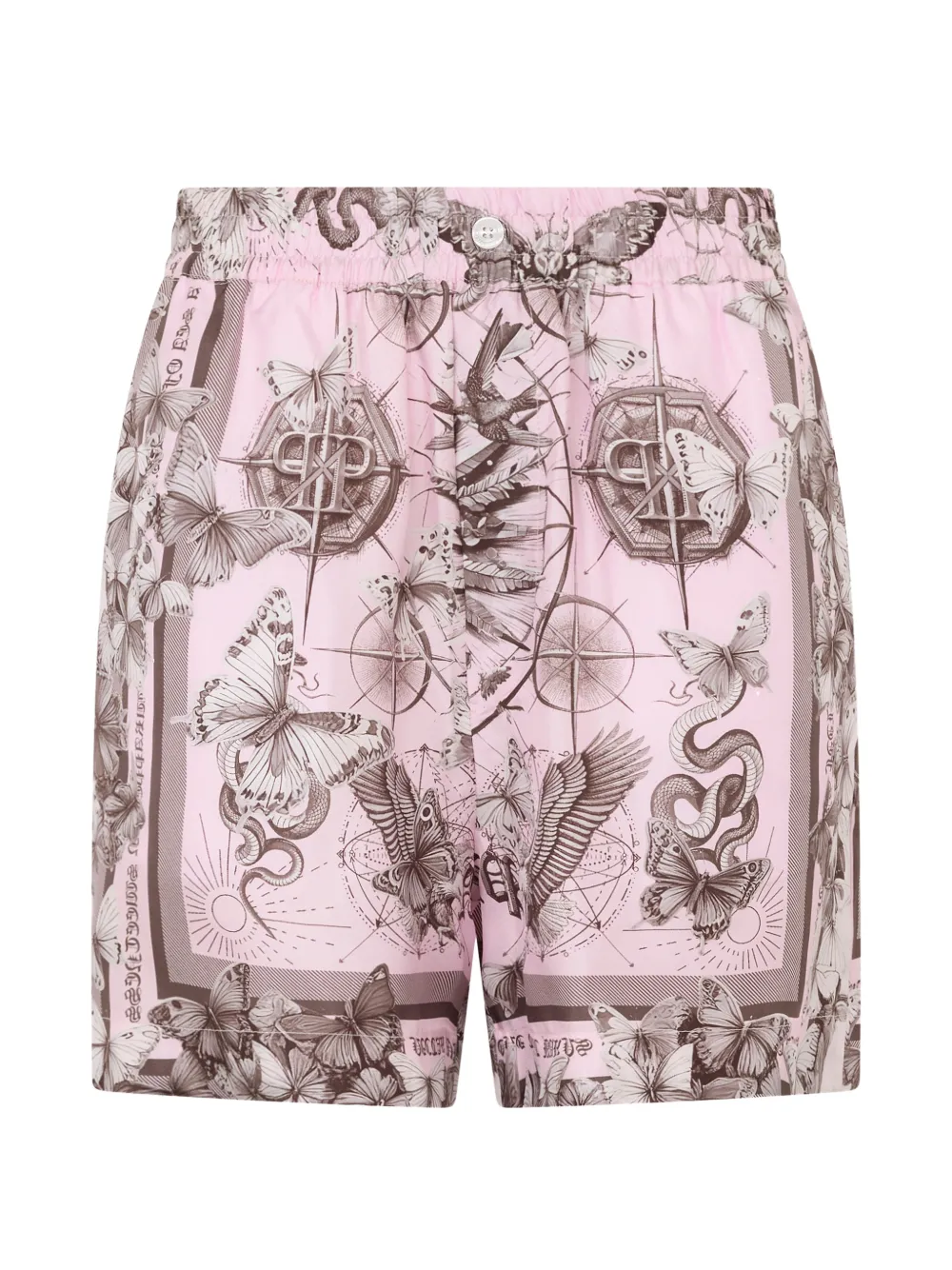 Philipp Plein Shorts mit Schmetterling-Print - Rosa