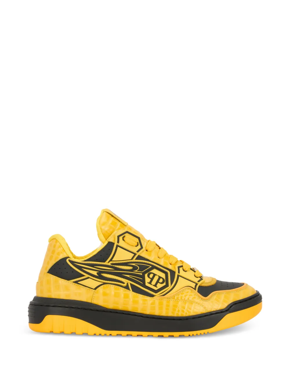 Philipp Plein Moonwalker lace-up sneakers Geel