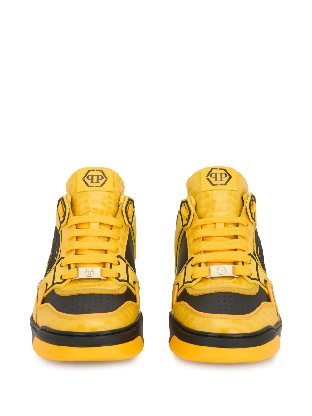 Philipp Plein Moonwalker lace-up sneakers Geel