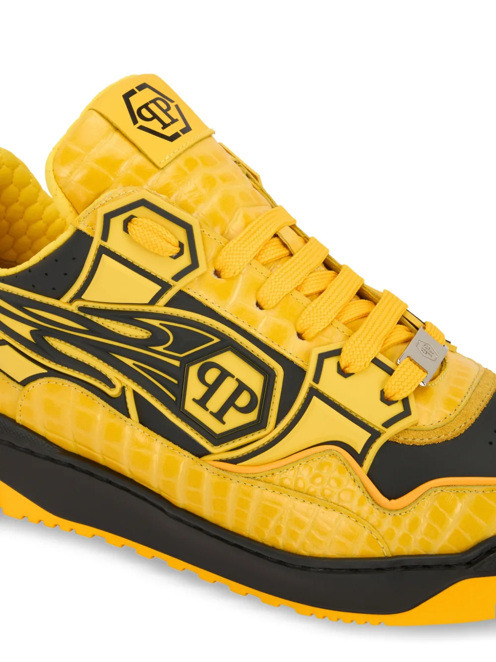 Philipp Plein Moonwalker lace-up sneakers Geel