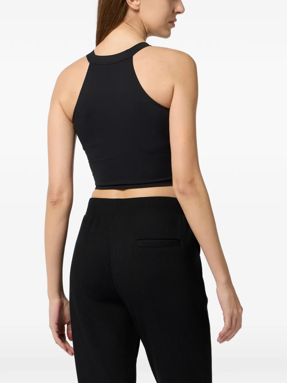 Plein Sport Cropped tanktop Zwart