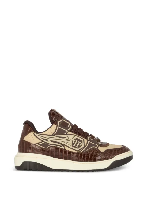 Philipp Plein embossed lace-up sneakers
