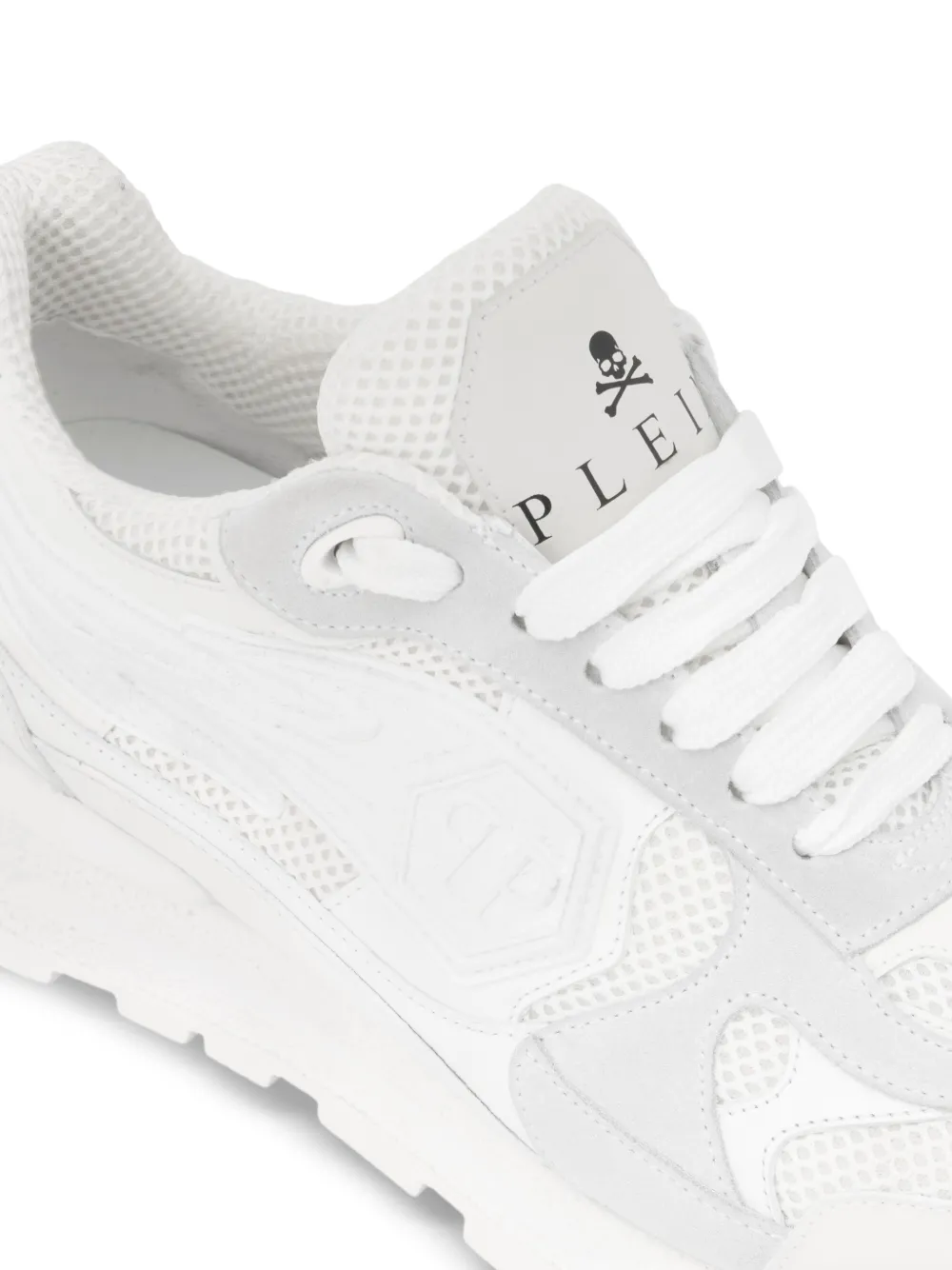 Philipp Plein Sneakers met vlakken Wit
