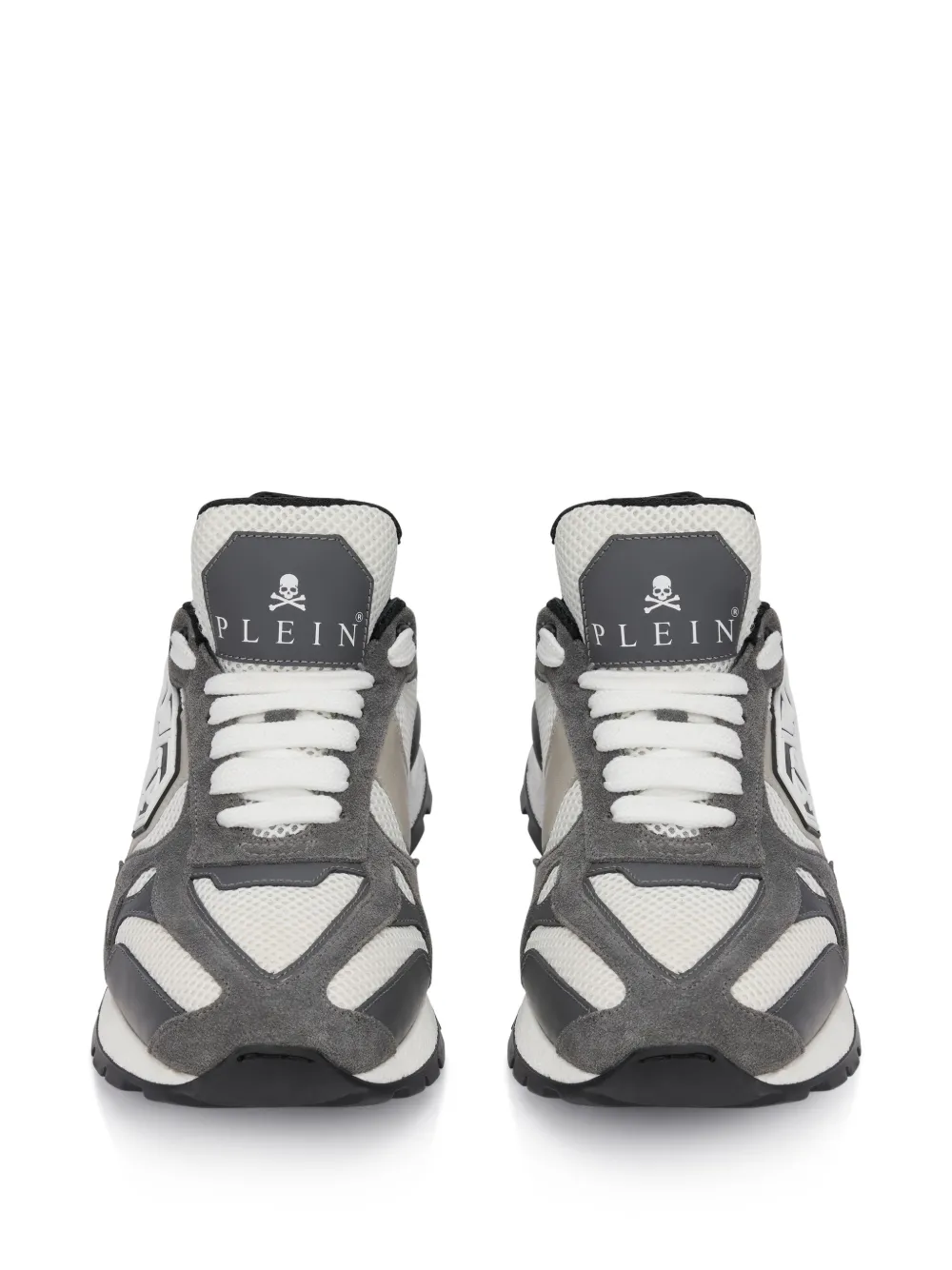 Philipp Plein Runner sneakers met logopatch Grijs