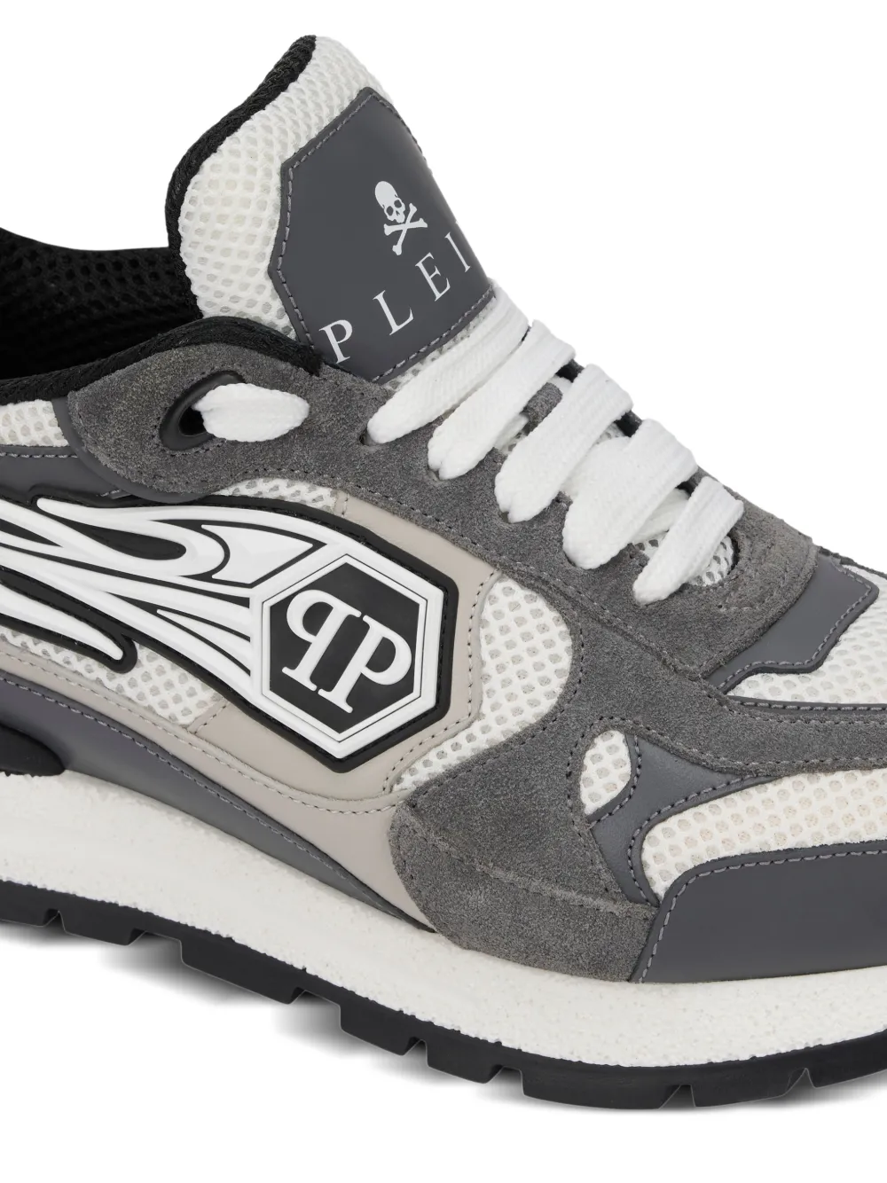 Philipp Plein Runner sneakers met logopatch Grijs
