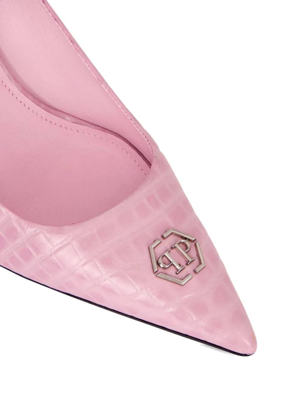 Philipp Plein pointed-toe pumps Roze