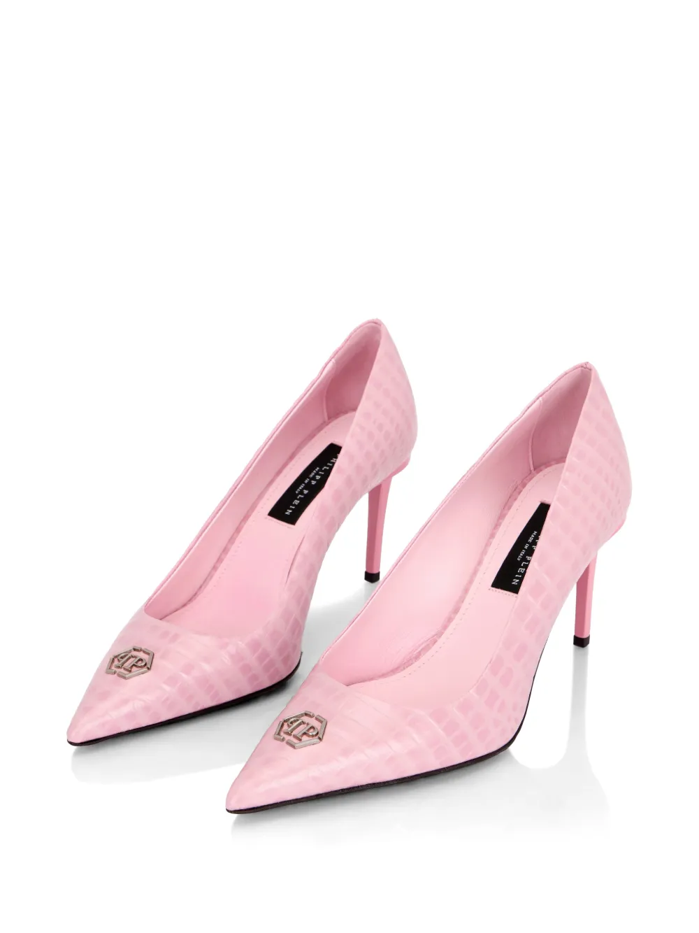 Philipp Plein pointed-toe pumps Roze