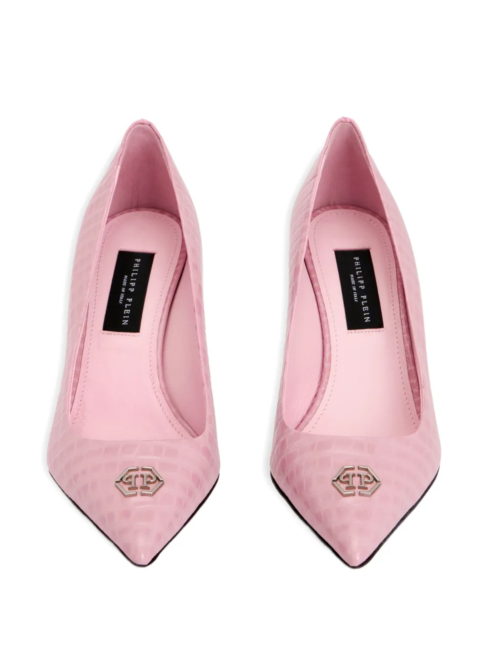 Philipp Plein pointed-toe pumps Roze