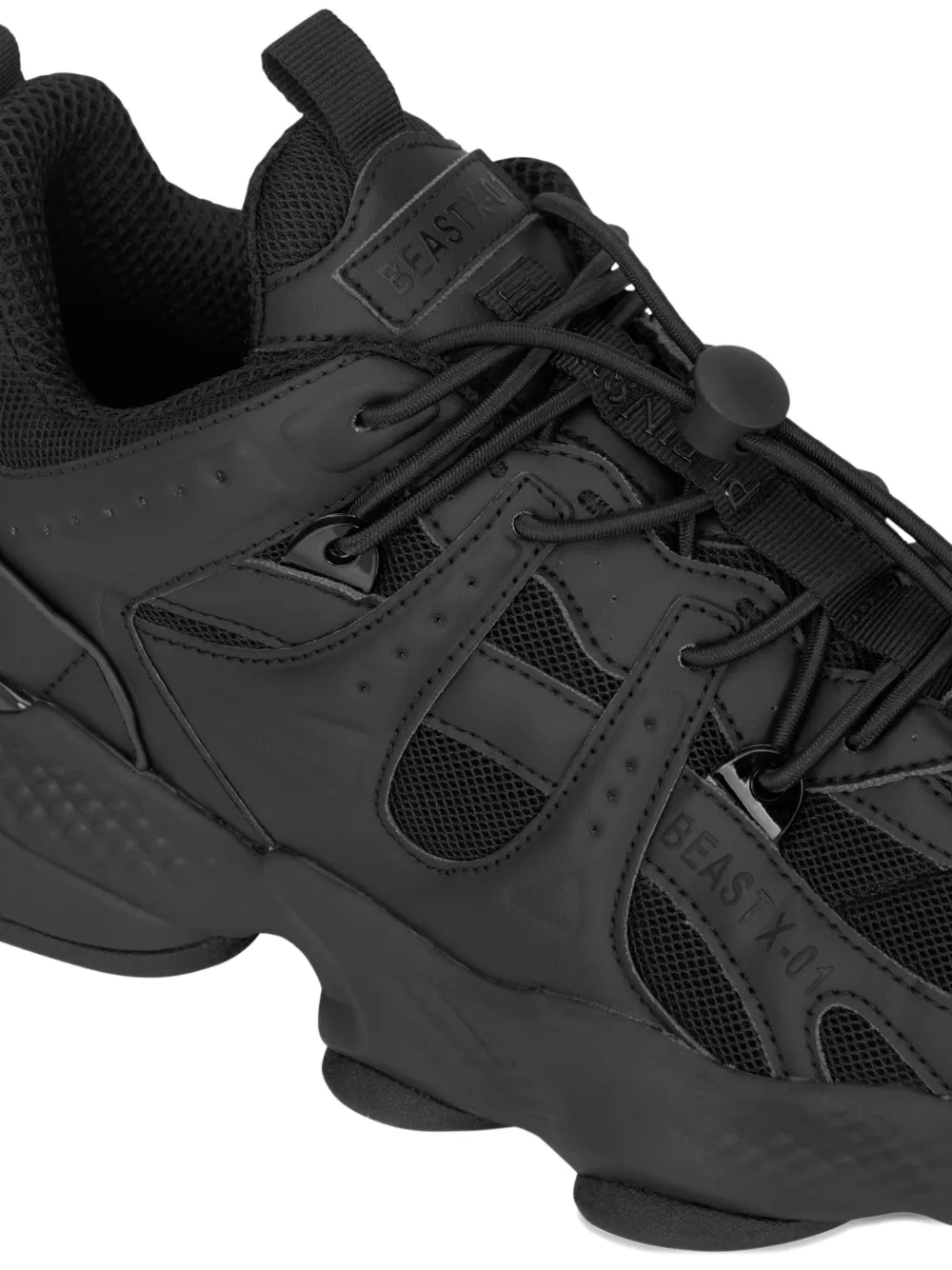 Plein Sport Runner Beast X-01 sneakers met vlakken Zwart